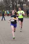 Katie Scott (Houhgton) finishing the Wallsend Harriers Terry O'Gara Memorial 5k Road Race.